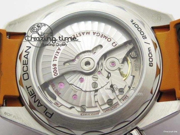 0102 ComfortFit 2016 Planet Ocean 45mm SS JHF Gray Dial On Nylon Strap A 8226